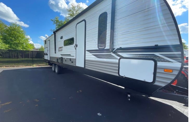 2 entry doors and outdoor kitchen