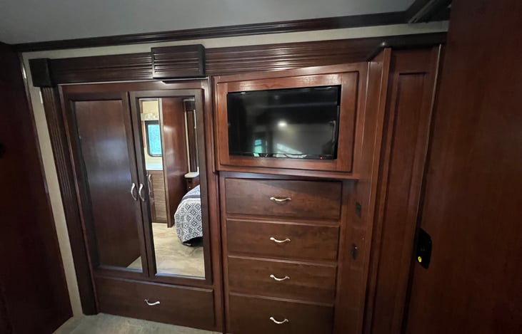 Storage Galore in bedroom!