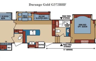 This is a 5th wheel trailer.  Special hitch req’d