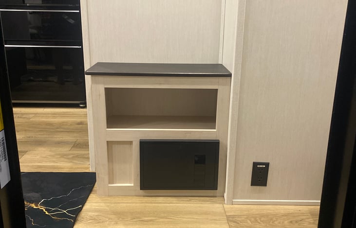 Entrance to the camper