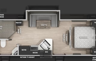 2022 Forest River Grey Wolf BUNKHOUSE 23DBH