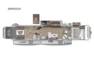2021 Forest River RV Cherokee Wolf Pack 365PACK16