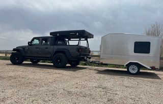 Micro Camper with A/C!! Tow with any vehicle.