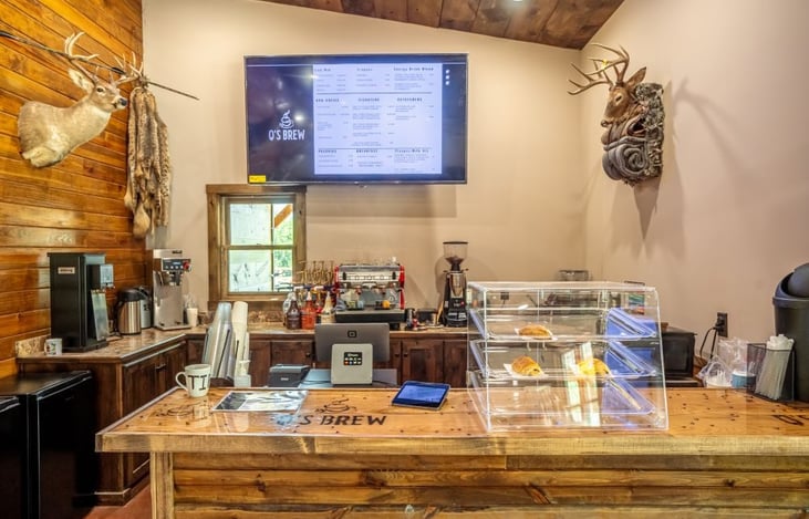 Q's Brew coffee shop!