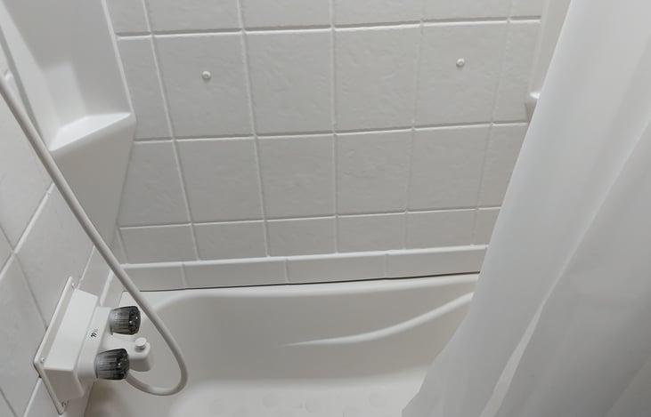 A warm shower or hot bath is great after a long day outdoors!