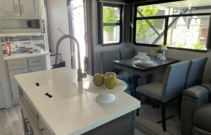 Seats 4. Dinner with a view!