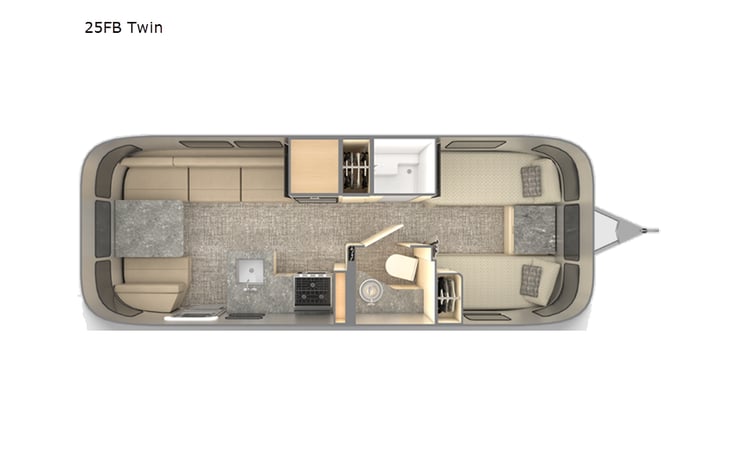 Representative floor plan provided by a trusted RVshare partner.