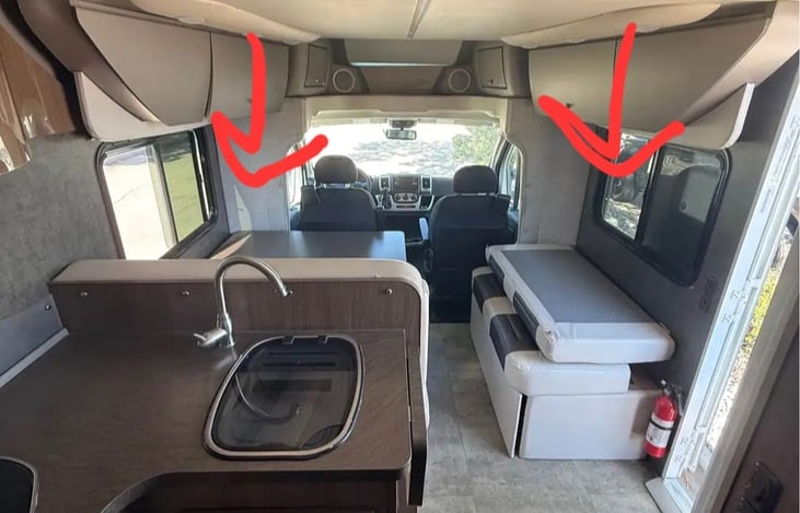 bunk bed drops down from ceiling resulting in third bed