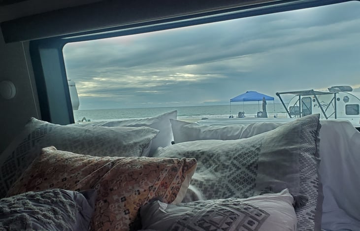 Enjoy waking up to the sounds of the ocean