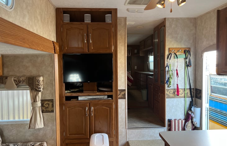 Living room looking towards master bedroom.
