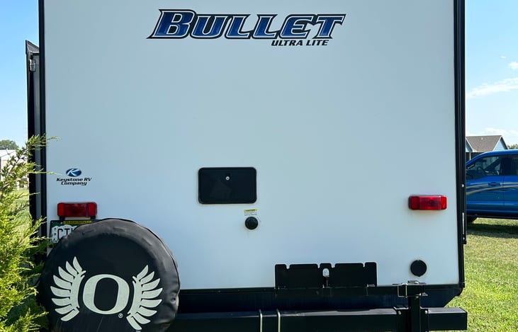 New spare tire, cook rack where you can put the small grill and plug into propane