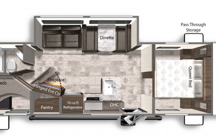 Spacious floor plan