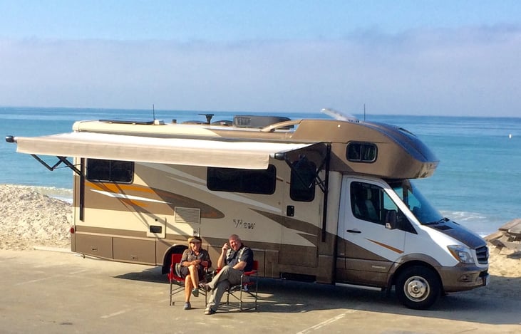 8 ft by 16 ft awning creates instant shade in most locations. Pull over & relax, after all you are on vacation.