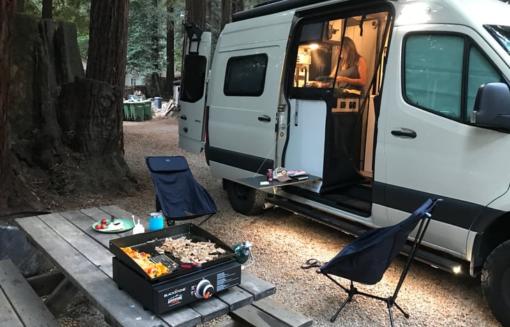 Cooking with the electric stove or opt for the propane griddle, you can’t go wrong with either!