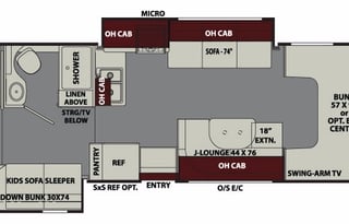 Great 2017 Class C RV, Miles Included, Sleeps 11