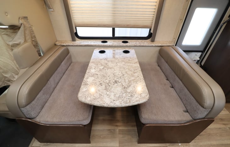 Dinette also converts to bed