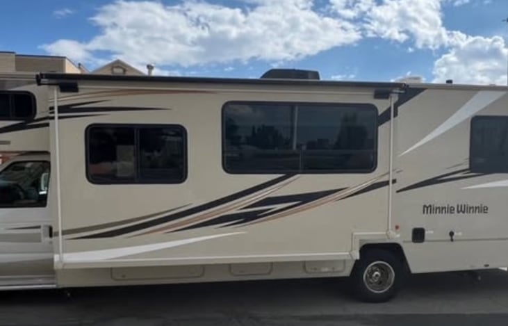 Notice the large slide out to give you lots of room to move around inside!