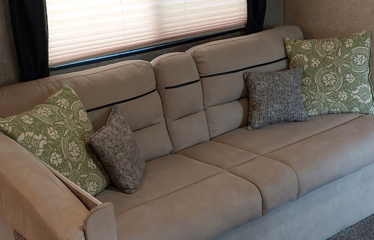 Couch, folds out to full size bed