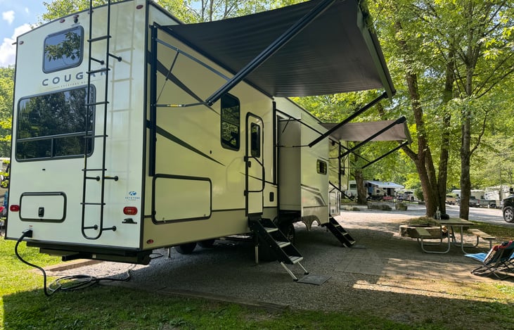 Amazing shade canopies on display.