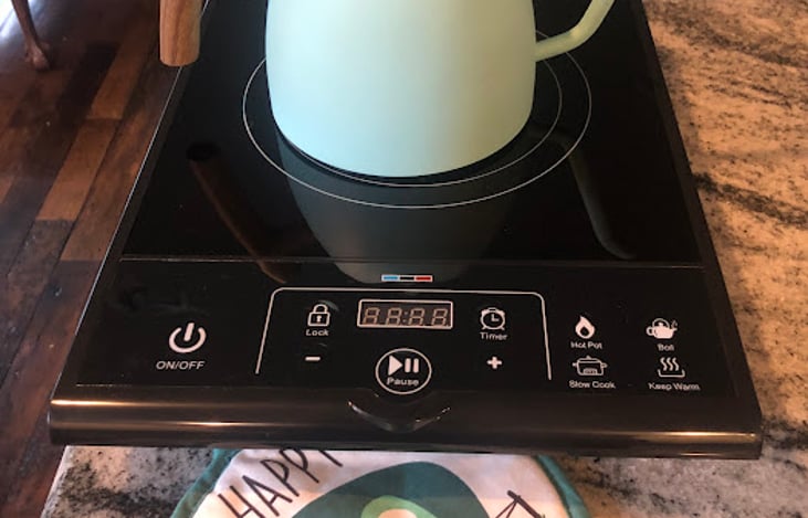 Induction cook top that is easily stored away.