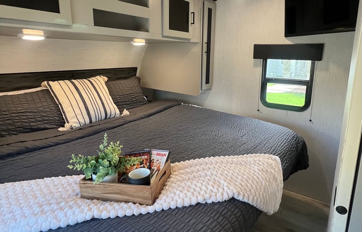 Unwind in a quiet, comfortable space after a full day outside.