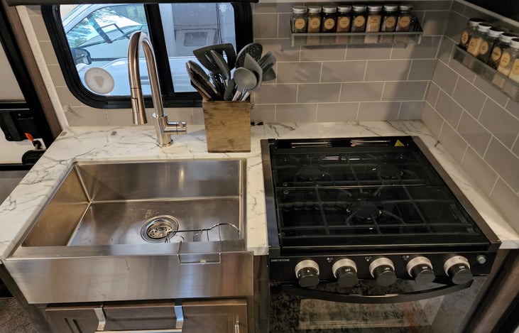 Large kitchen sink