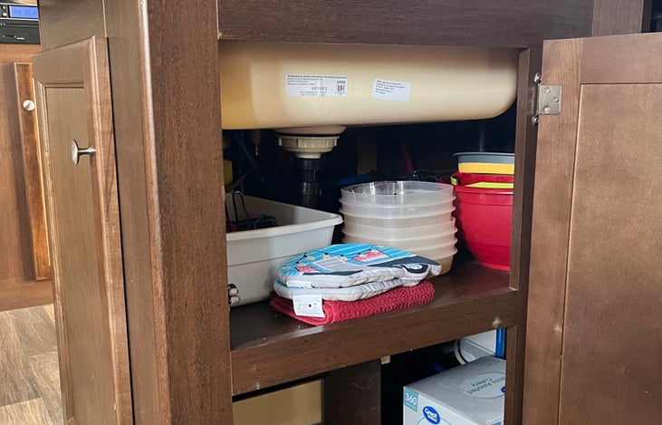 Under sink storage