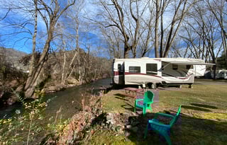 Serenity on the Creek, 2 Slide Outs, Heartland Landmark 38'