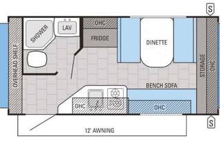 2016 Jayco Jay Feather Hybrid, Sleeps 5-6
