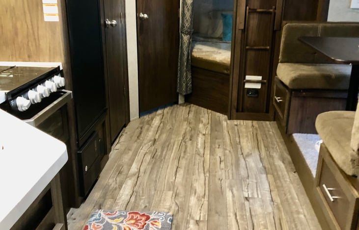 Two bunkbeds are great for the kiddos!