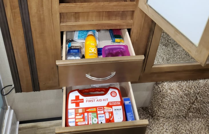 Bugs sprays and First Aid kit on hand