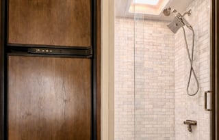 RV King Bed updated shower and kitchen