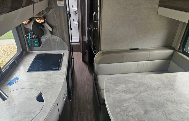 Please be mindful when packing, this is the Interior with slide retracted while driving.