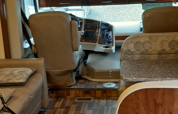 Captain chairs in the driving quarters,(very comfy)