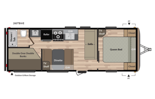 Private Queen, Double bunks, +! Delivery Available
