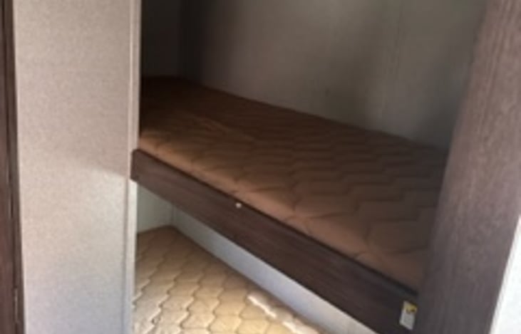 2 padded bunk beds 30x75"