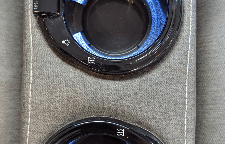 lighted cup holders w/ built in USB chargers