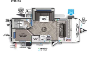 2022 Forest River RV Wildwood FSX 178BHSK