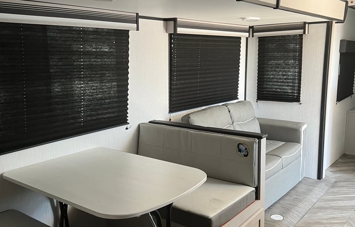 Dinette conversion bed and couch