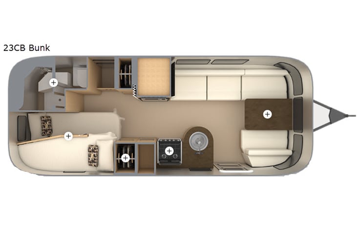 Representative floor plan provided by a trusted RVshare partner.