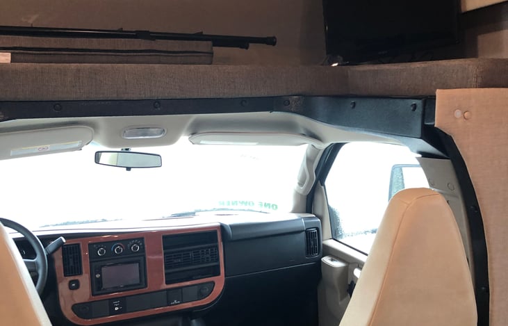 cab and above cab area. Chevy cabs are little more comfortable than Fords although Ford owners might disagree