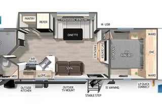 Forest River Grey Wolf 26DBHBL