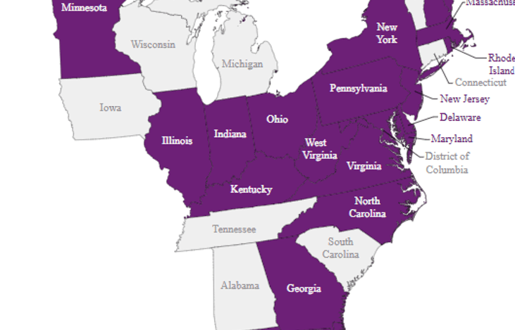 RV has E-Z Pass transponder.  Here are the areas of USA that take E-Z pass.  Makes traveling easier.