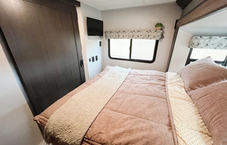 Full privacy door in the bedroom