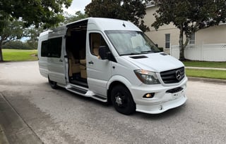 Luxury Mercedes Coach | Massage Chairs & Bathroom