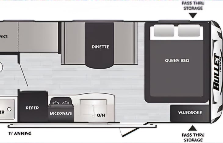 Compact but well-utilized interior