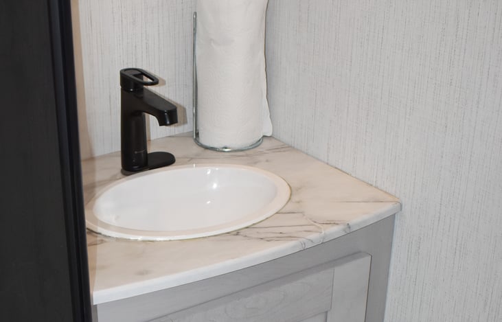 2nd 1/2 bath in garage