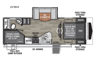 2022 Coachmen RV Freedom Express Ultra Lite 257BHS