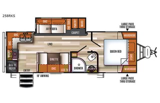2019 Forest River RV Vibe Extreme Lite 258RKS