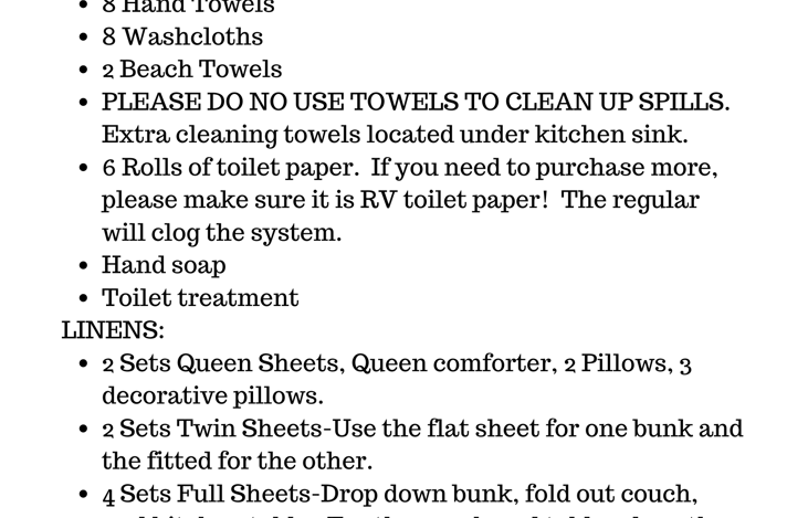 Bathroom and Bed Linens